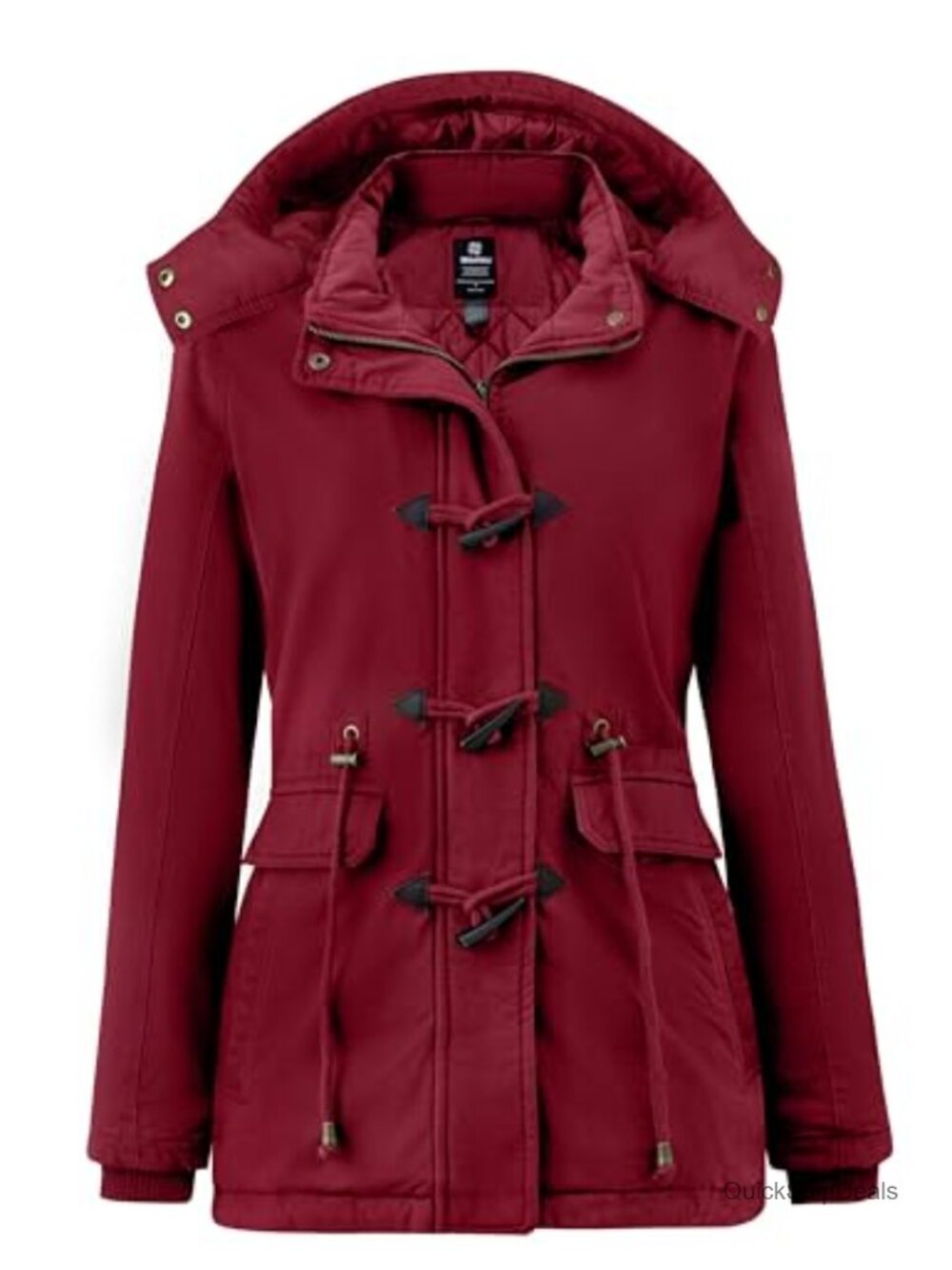 Women's Cotton Twill Quilted Parka Windproof Military Anorak Jacket
